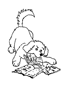 Review Dog Drawing
